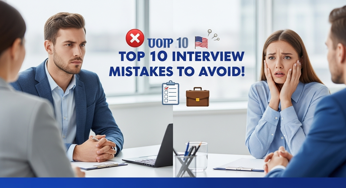 Common Mistakes in Job Interviews USA