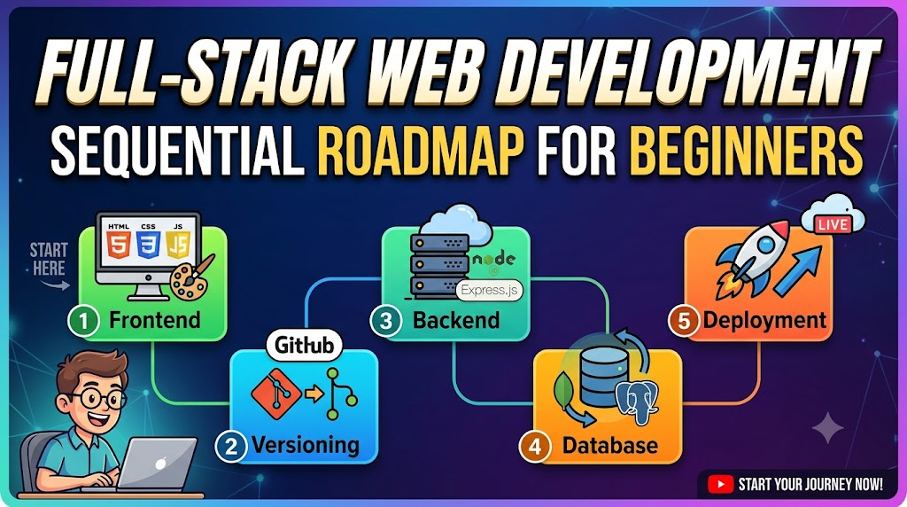 Full-Stack Web Development Sequential Roadmap for Beginners